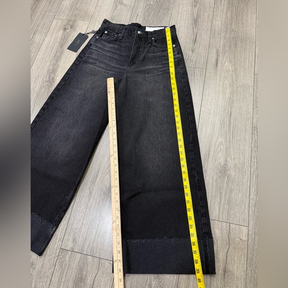 NEW Rag & Bone BLAIR SOFIE HIGH-RISE ANKLE WIDE LEG WITH CUFF RIGID SZ 26 - Picture 3 of 10